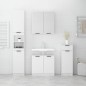 vidaXL Juego de muebles de baño 4 piezas madera contrachapada blanco vidaXL Juego de muebles de baño 4 piezas madera contrachapada blanco