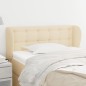 vidaXL Cabecero de tela color crema 103x23x78/88 cm vidaXL Cabecero de tela color crema 103x23x78/88 cm