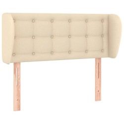 vidaXL Cabecero de tela color crema 103x23x78/88 cm