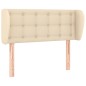vidaXL Cabecero de tela color crema 103x23x78/88 cm vidaXL Cabecero de tela color crema 103x23x78/88 cm