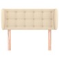 vidaXL Cabecero de tela color crema 103x23x78/88 cm vidaXL Cabecero de tela color crema 103x23x78/88 cm
