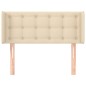 vidaXL Cabecero de tela color crema 103x16x78/88 cm vidaXL Cabecero de tela color crema 103x16x78/88 cm