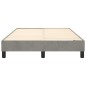vidaXL Estructura de cama box spring terciopelo gris claro 120x200 cm vidaXL Estructura de cama box spring terciopelo gris claro 120x200 cm