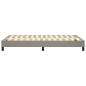 vidaXL Estructura de cama box spring terciopelo gris claro 120x200 cm vidaXL Estructura de cama box spring terciopelo gris claro 120x200 cm