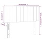 vidaXL Cabecero con LED de tela gris taupe 90x5x78/88 cm