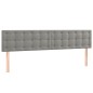 vidaXL Cama box spring con colchón terciopelo gris claro 160x200 cm vidaXL Cama box spring con colchón terciopelo gris claro 160x200 cm