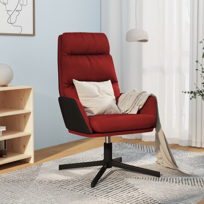 vidaXL Sillón de relax de tela color vino vidaXL Sillón de relax de tela color vino