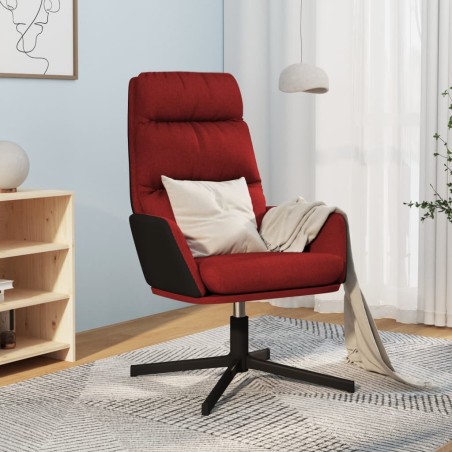 vidaXL Sillón de relax de tela color vino
