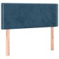 vidaXL Cama box spring colchón y LED terciopelo azul oscuro 100x200 cm vidaXL Cama box spring colchón y LED terciopelo azul oscuro 100x200 cm
