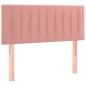 vidaXL Cama box spring colchón y LED terciopelo rosa 120x200 cm vidaXL Cama box spring colchón y LED terciopelo rosa 120x200 cm