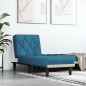 vidaXL Sofá diván de terciopelo azul vidaXL Sofá diván de terciopelo azul