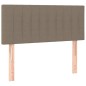 vidaXL Cama box spring con colchón tela gris taupe 90x200 cm vidaXL Cama box spring con colchón tela gris taupe 90x200 cm