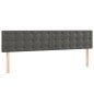 vidaXL Cama box spring con colchón terciopelo gris oscuro 160x200 cm vidaXL Cama box spring con colchón terciopelo gris oscuro 160x200 cm
