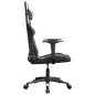 vidaXL Silla gaming cuero sintético negro y blanco vidaXL Silla gaming cuero sintético negro y blanco