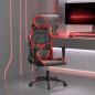 vidaXL Silla gaming cuero sintético negro y rojo vidaXL Silla gaming cuero sintético negro y rojo