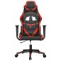 vidaXL Silla gaming cuero sintético negro y rojo vidaXL Silla gaming cuero sintético negro y rojo