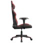 vidaXL Silla gaming cuero sintético negro y rojo vidaXL Silla gaming cuero sintético negro y rojo