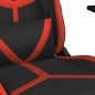 vidaXL Silla gaming cuero sintético negro y rojo vidaXL Silla gaming cuero sintético negro y rojo