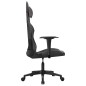 vidaXL Silla gaming cuero sintético negro y gris vidaXL Silla gaming cuero sintético negro y gris