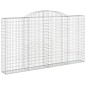 vidaXL Cestas de gaviones 9 uds forma de arco hierro 300x30x160/180 cm vidaXL Cestas de gaviones 9 uds forma de arco hierro 300x30x160/180 cm