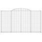 vidaXL Cestas de gaviones 9 uds forma de arco hierro 300x30x160/180 cm vidaXL Cestas de gaviones 9 uds forma de arco hierro 300x30x160/180 cm