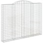 vidaXL Cestas de gaviones 6 uds forma de arco hierro 300x30x220/240 cm vidaXL Cestas de gaviones 6 uds forma de arco hierro 300x30x220/240 cm