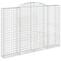 vidaXL Cestas de gaviones 3 uds forma de arco hierro 300x30x200/220 cm vidaXL Cestas de gaviones 3 uds forma de arco hierro 300x30x200/220 cm
