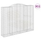 vidaXL Cestas de gaviones 11 uds forma de arco hierro 300x50x220/240cm vidaXL Cestas de gaviones 11 uds forma de arco hierro 300x50x220/240cm