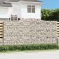 vidaXL Cestas de gaviones 6 uds forma de arco hierro 400x30x200/220 cm