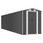vidaXL Cobertizo de jardín acero galvanizado antracita 192x855x223 cm vidaXL Cobertizo de jardín acero galvanizado antracita 192x855x223 cm