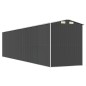 vidaXL Cobertizo de jardín acero galvanizado antracita 192x855x223 cm vidaXL Cobertizo de jardín acero galvanizado antracita 192x855x223 cm