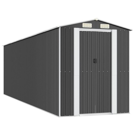 vidaXL Cobertizo de jardín acero galvanizado antracita 192x689x223 cm