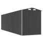 vidaXL Cobertizo de jardín acero galvanizado antracita 192x689x223 cm