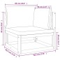 vidaXL Juego muebles de jardín 5 piezas madera maciza y cojines verdes vidaXL Juego muebles de jardín 5 piezas madera maciza y cojines verdes