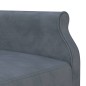 vidaXL Sofá cama en forma de L terciopelo gris oscuro 271x140x70 cm vidaXL Sofá cama en forma de L terciopelo gris oscuro 271x140x70 cm