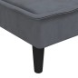 vidaXL Sofá cama en forma de L terciopelo gris oscuro 255x140x70 cm vidaXL Sofá cama en forma de L terciopelo gris oscuro 255x140x70 cm