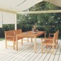 vidaXL Juego de comedor para jardín 3 pzas madera maciza de teca vidaXL Juego de comedor para jardín 3 pzas madera maciza de teca