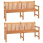 vidaXL Juego de comedor para jardín 3 pzas madera maciza de teca vidaXL Juego de comedor para jardín 3 pzas madera maciza de teca