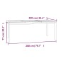 vidaXL Juego de comedor para jardín 3 pzas madera maciza de teca vidaXL Juego de comedor para jardín 3 pzas madera maciza de teca