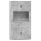 vidaXL Aparador alto madera contrachapada gris hormigón vidaXL Aparador alto madera contrachapada gris hormigón