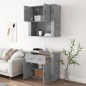 vidaXL Aparador alto madera contrachapada gris hormigón vidaXL Aparador alto madera contrachapada gris hormigón