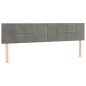 vidaXL Cama box spring con colchón terciopelo gris claro 200x200 cm vidaXL Cama box spring con colchón terciopelo gris claro 200x200 cm