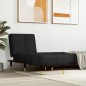 vidaXL Sofá diván de terciopelo negro vidaXL Sofá diván de terciopelo negro