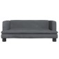 vidaXL Cama para perros de terciopelo gris oscuro 80x45x30 cm vidaXL Cama para perros de terciopelo gris oscuro 80x45x30 cm