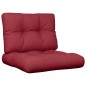 vidaXL Cojines para palets 2 unidades tela rojo tinto vidaXL Cojines para palets 2 unidades tela rojo tinto