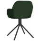 vidaXL Sillas de comedor giratorias 2 unidades terciopelo verde oscuro vidaXL Sillas de comedor giratorias 2 unidades terciopelo verde oscuro