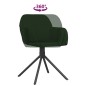 vidaXL Sillas de comedor giratorias 2 unidades terciopelo verde oscuro vidaXL Sillas de comedor giratorias 2 unidades terciopelo verde oscuro