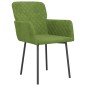 vidaXL Sillas de comedor 2 unidades terciopelo verde claro vidaXL Sillas de comedor 2 unidades terciopelo verde claro