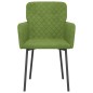 vidaXL Sillas de comedor 2 unidades terciopelo verde claro vidaXL Sillas de comedor 2 unidades terciopelo verde claro