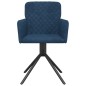vidaXL Sillas de comedor giratorias 2 uds terciopelo azul vidaXL Sillas de comedor giratorias 2 uds terciopelo azul